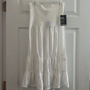 Express brand white tube dress